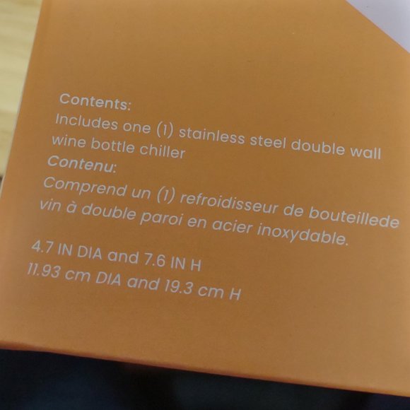 Society6 Wine Chiller, Brand New in Box - Picture 3 of 4